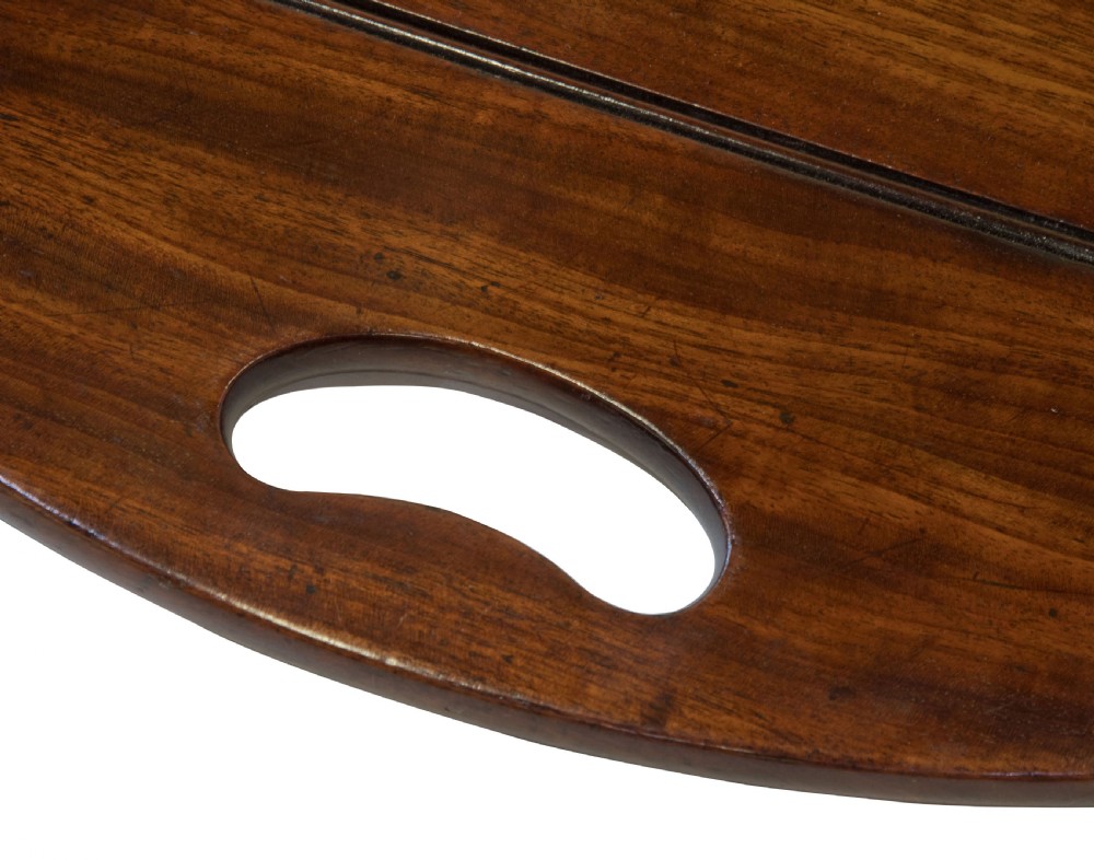 Very fine Regency oval folding butlers' tray of first rate colour View VII