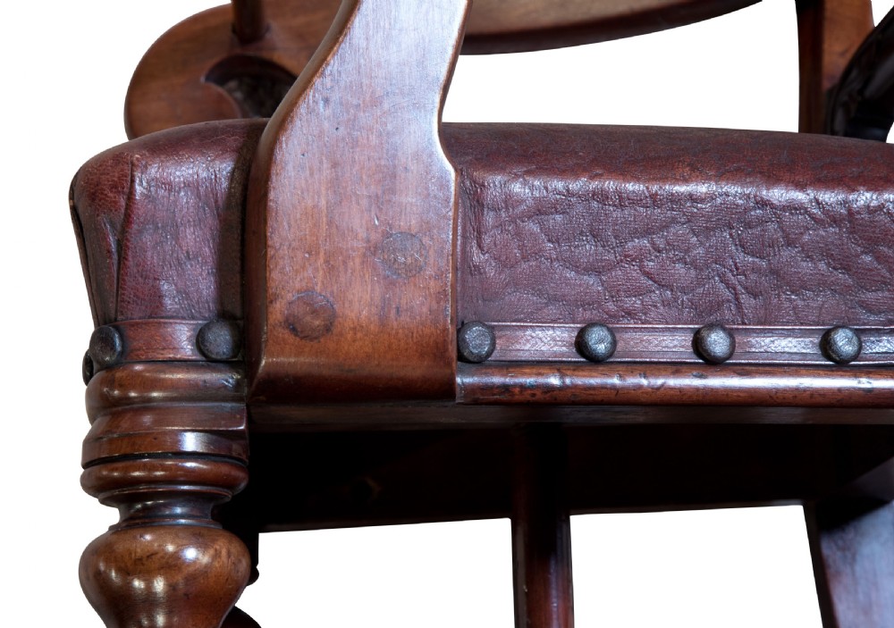 Early Victorian mahogany childs chair c1860 View V