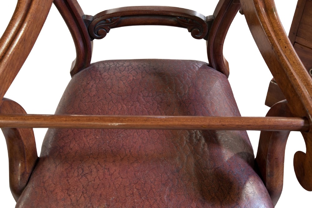 Early Victorian mahogany childs chair c1860 View VI