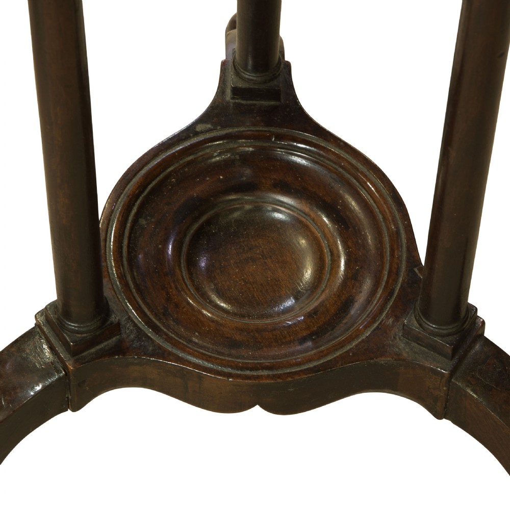 George III mahogany wig stand c1780 View IV