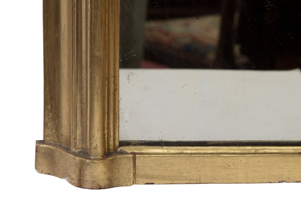 Mid Victorian giltwood framed overmantel mirror c1870 View V