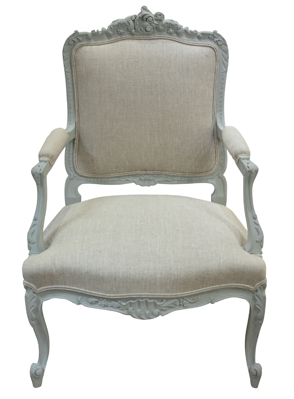 Pair of Louis XV style armchairs c1920 View III