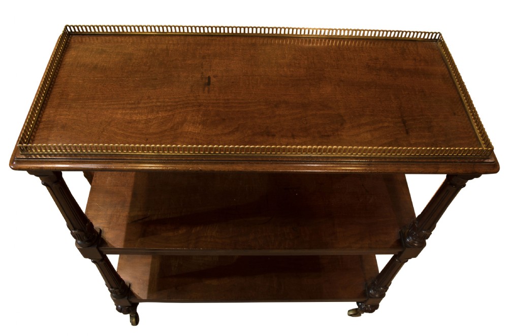 Regency mahogany 3 tier Etagere c1820-30 View IV