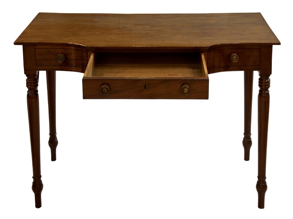 Regency mahogany chamber table of excellent colour c1810 View II