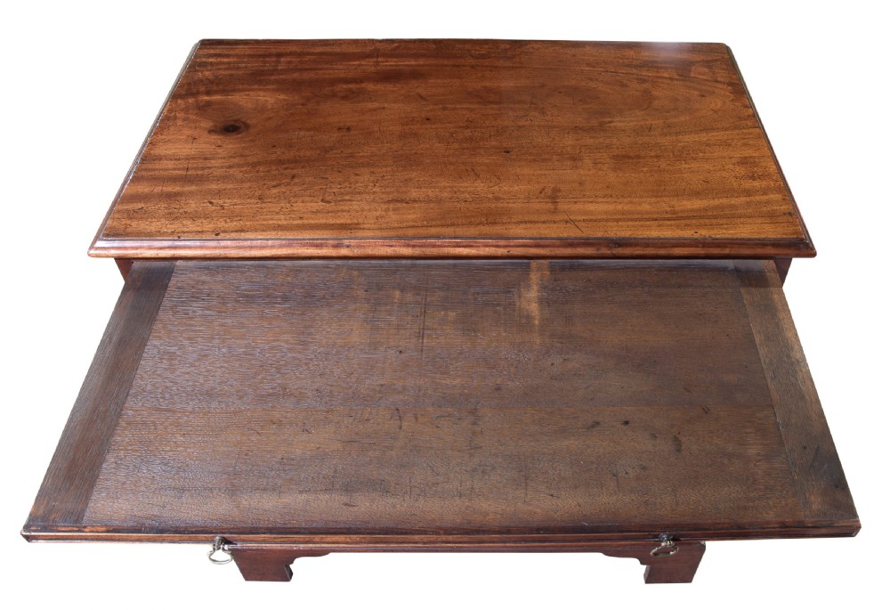 George III mahogany graduated chest of 4 drawers c1780 View V