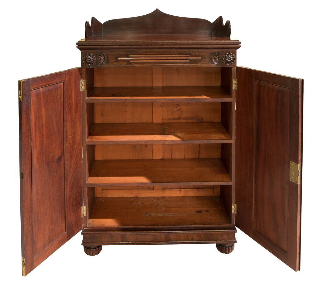 Regency mahogany cabinet of fine colour c1820 View III