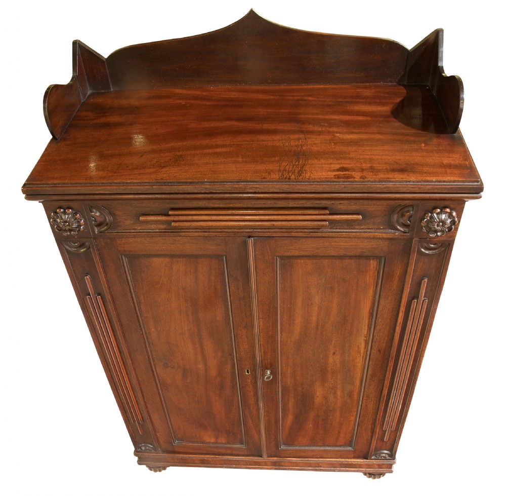 Regency mahogany cabinet of fine colour c1820 View IV