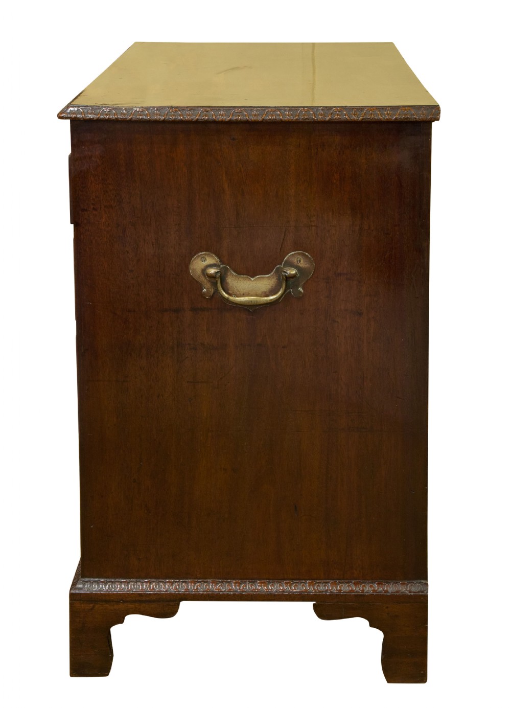 Fine 18thC mahogany chest with writing slide c1770 View III