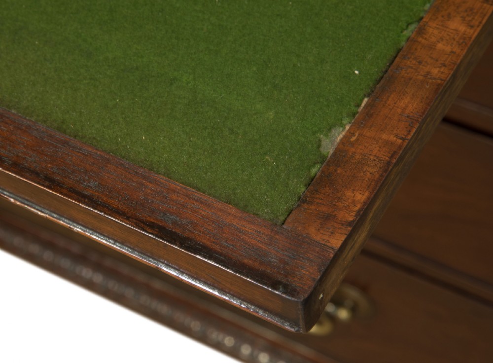 Fine 18thC mahogany chest with writing slide c1770 View V