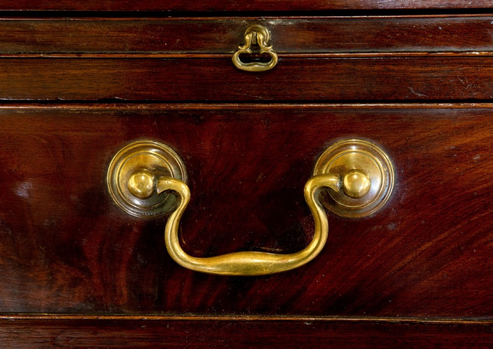 Fine 18thC mahogany chest with writing slide c1770 View VI