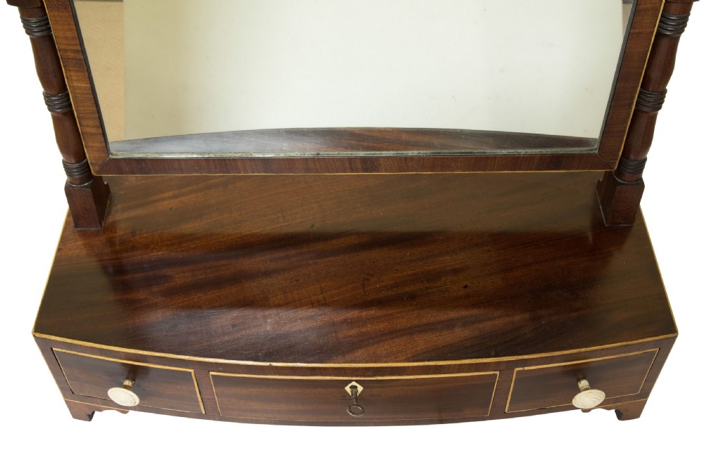 Regency mahogany swing toilet mirror with Kingwood branding View IV