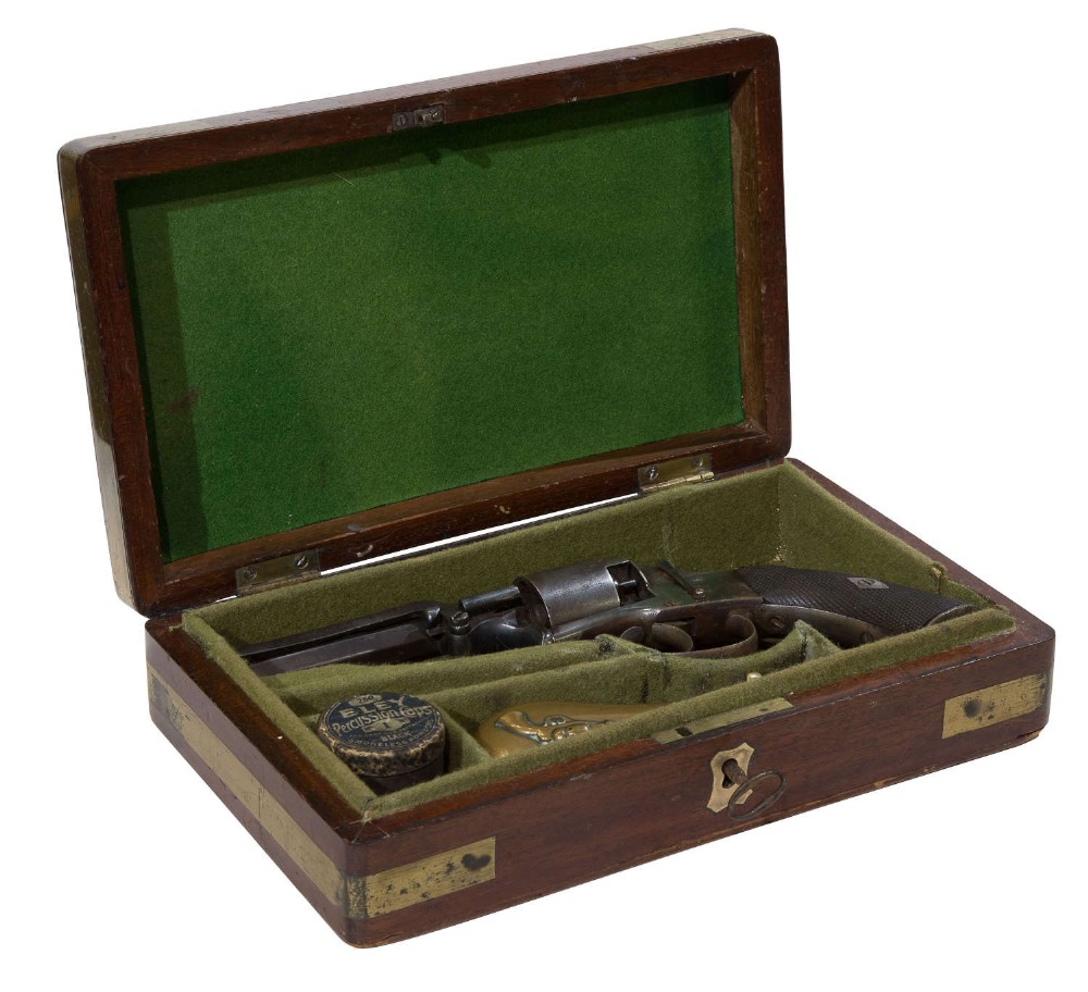 Webley-Bentley Tupe Percussion Revolver with bullet mould c1850