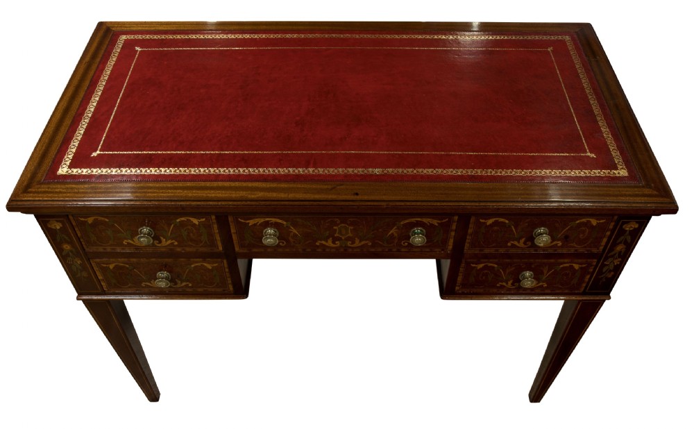 Late 19thC sheraton revival desk View IV