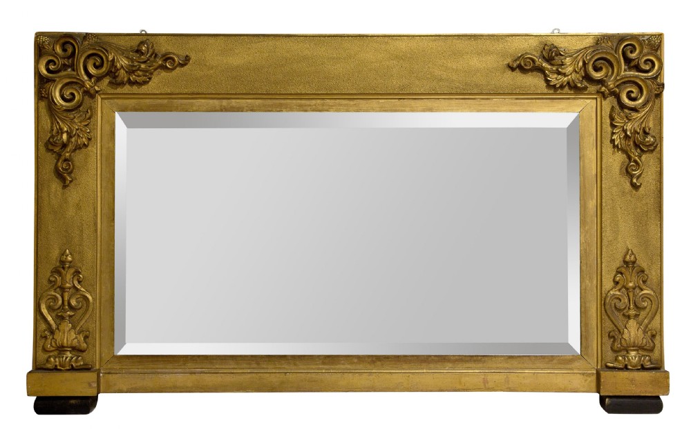 Rectangular William IV Overmantel Mirror View II