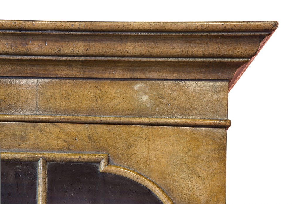Good Figured Walnut Queen Anne Style Bookcase View V