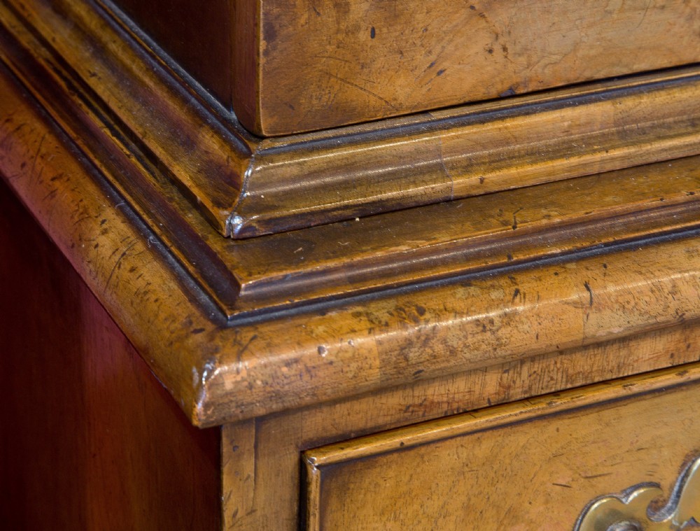 Good Figured Walnut Queen Anne Style Bookcase View VI