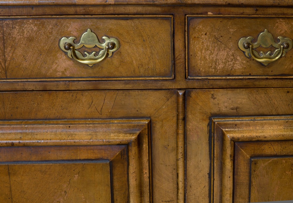 Good Figured Walnut Queen Anne Style Bookcase View VII