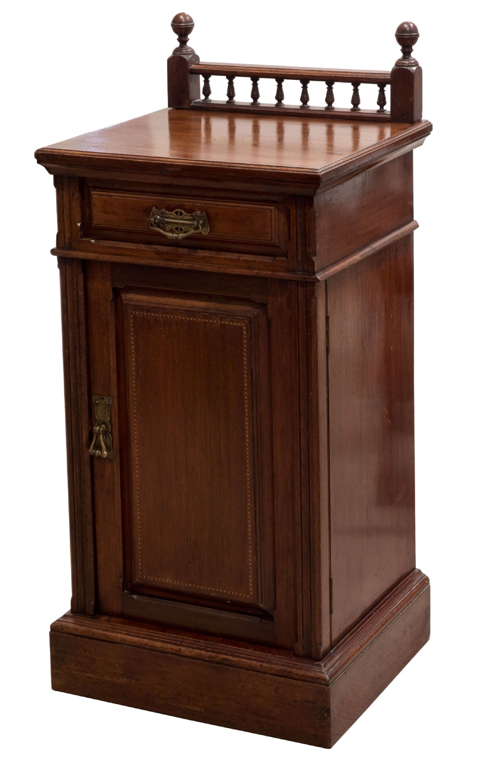 Victorian Walnut Bedside Cupboard c1890