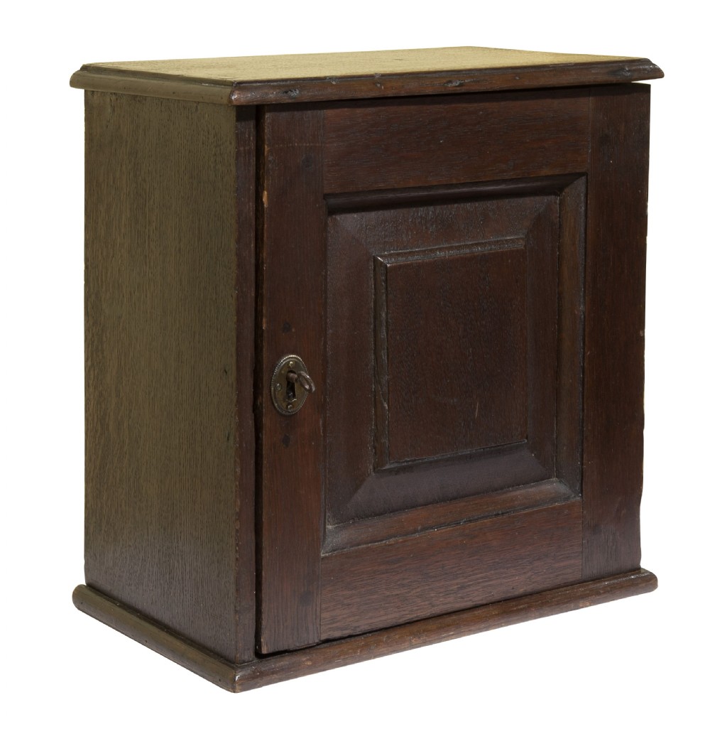 An Oak Spice Cabinet circa 1780