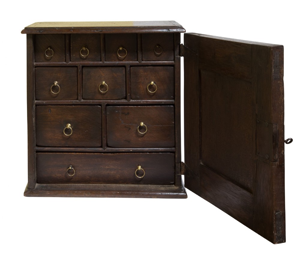 An Oak Spice Cabinet circa 1780 View II