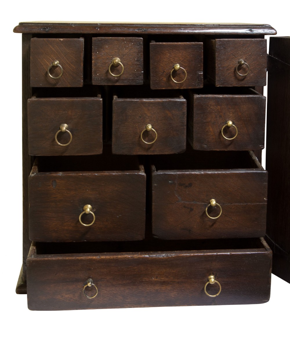 An Oak Spice Cabinet circa 1780 View IV