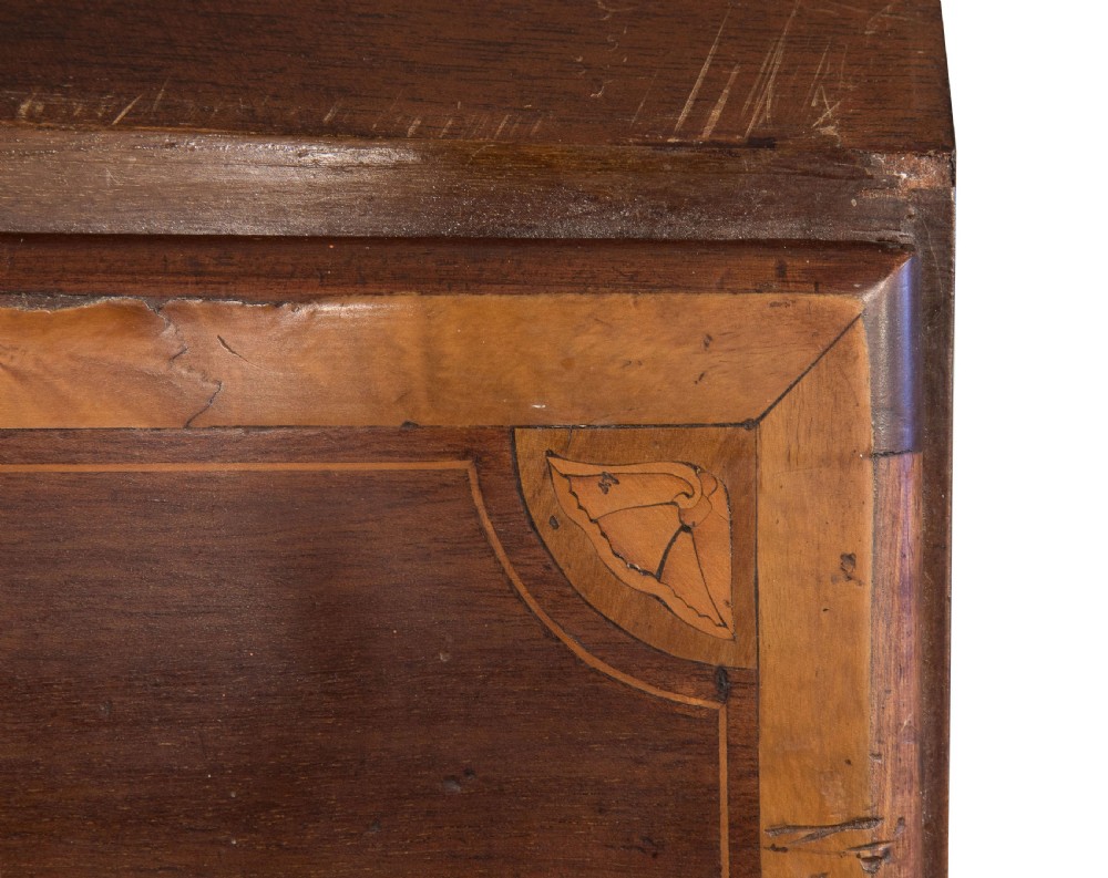 Edwardian Shell-Inlaid Mahogany Bureau View VIII