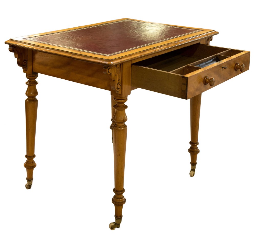 Victorian Satinwood Writing Table View II