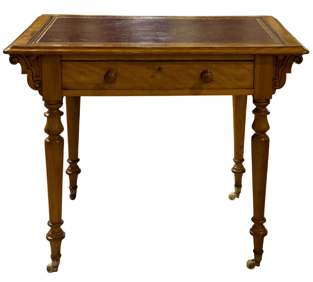 Victorian Satinwood Writing Table View III