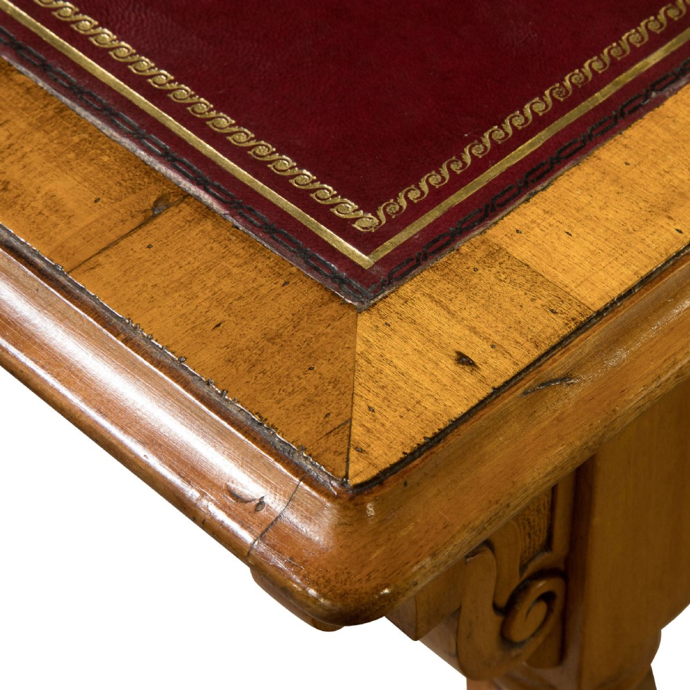Victorian Satinwood Writing Table View VI