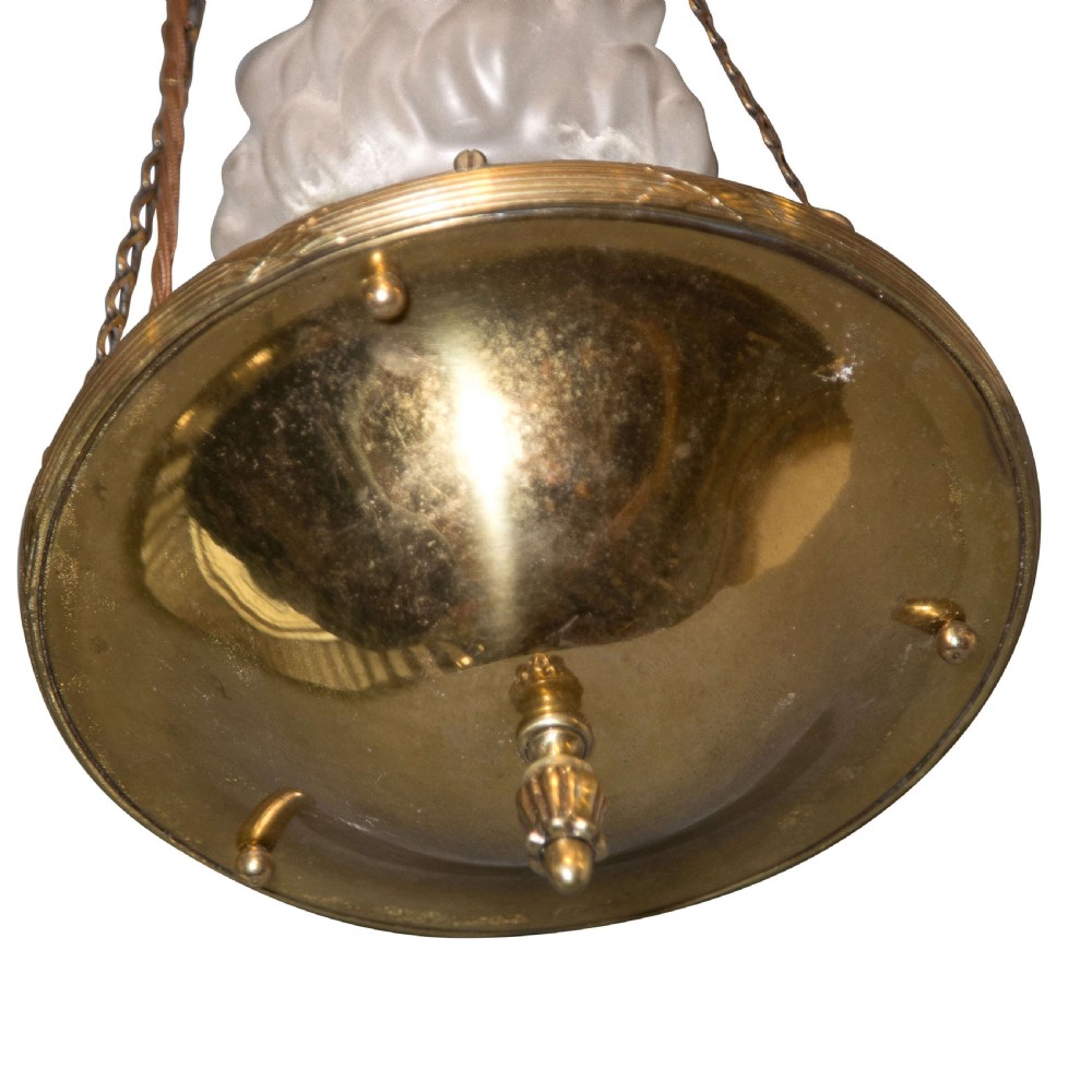 1920's Light Fitting with Flambeau Shade View III