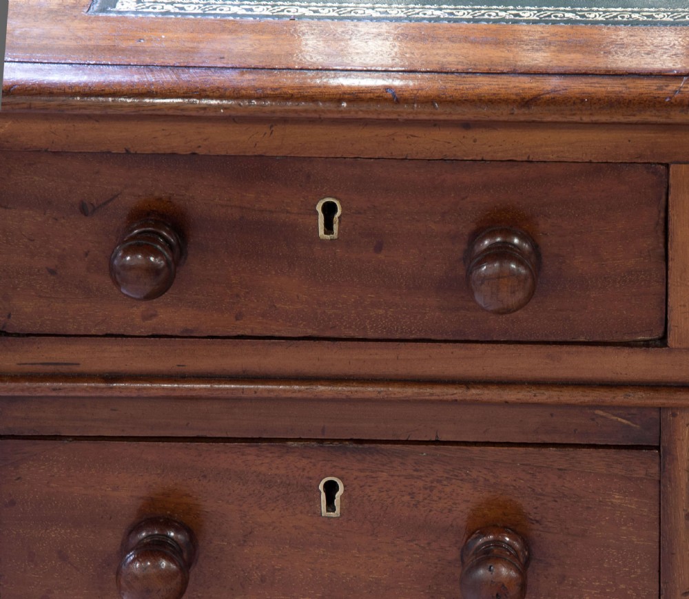 Victorian Mahogany Pedestal Desk View V