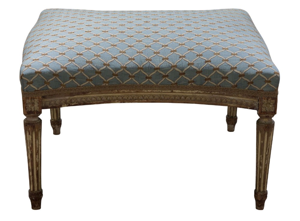French Gilt Painted Stool 19thC