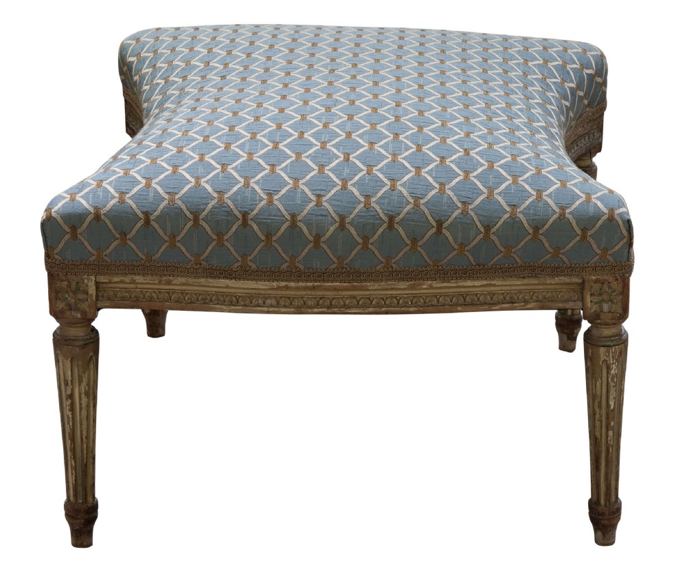 French Gilt Painted Stool 19thC View III