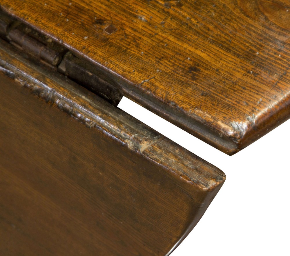 Large rustic late 17thC ash gateleg table View VIII