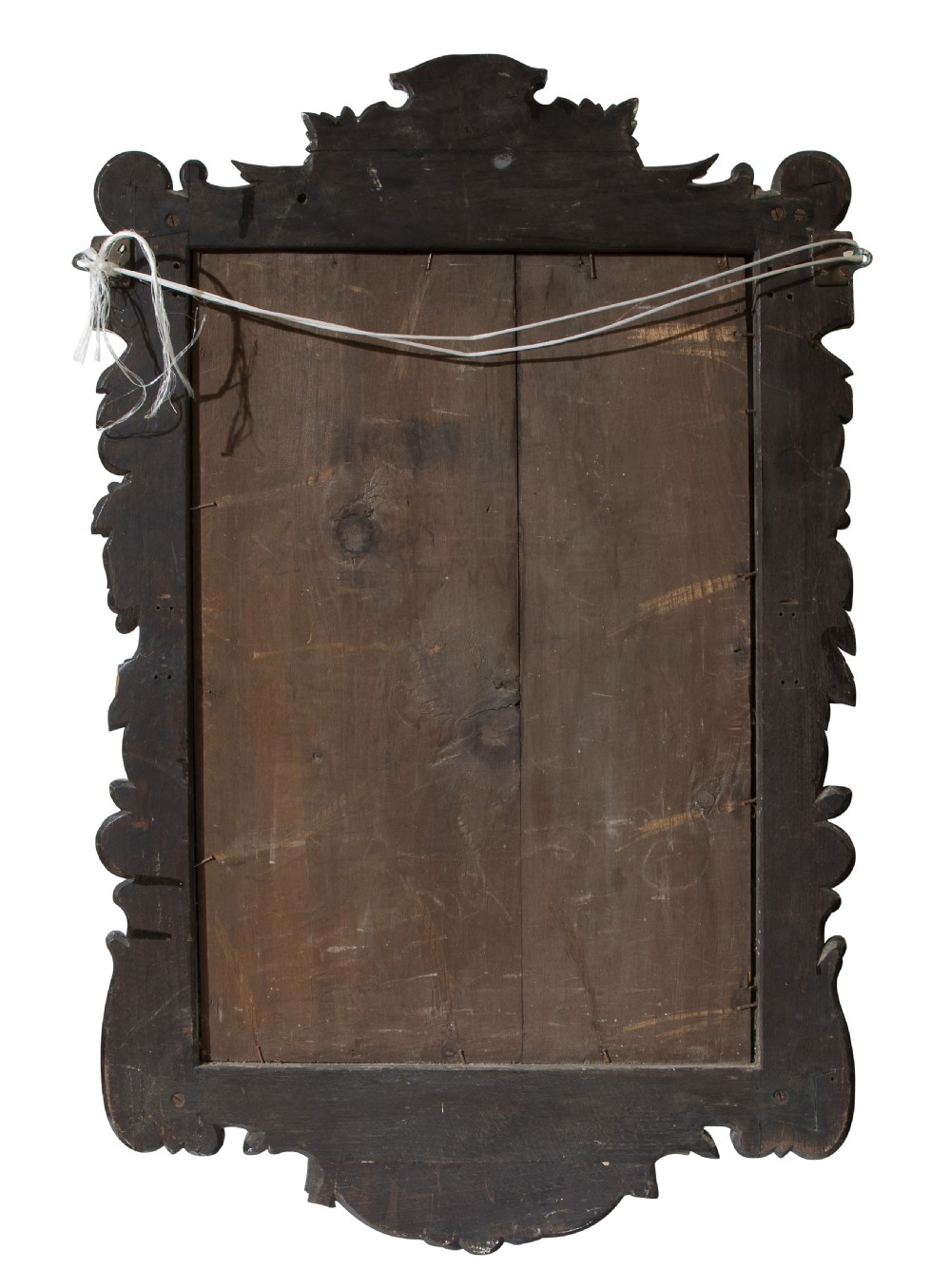 Carved oak wall mirror c1880 View II