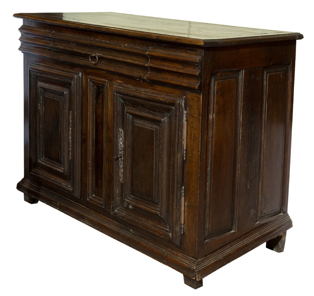 
Late 17th - Early 18thC French provincial chestnut buffet c1700 View II