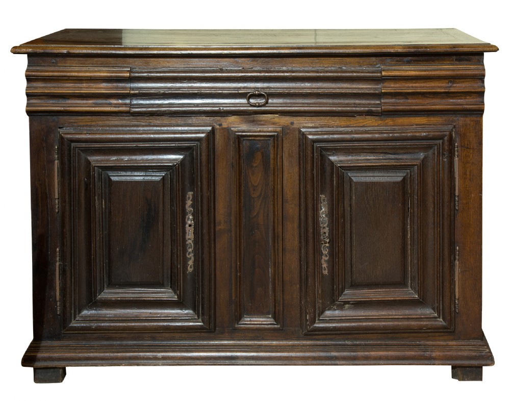 
Late 17th - Early 18thC French provincial chestnut buffet c1700 View IV