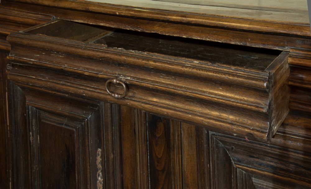 
Late 17th - Early 18thC French provincial chestnut buffet c1700 View IX