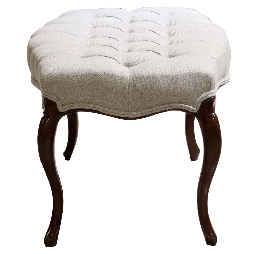 19thc Large Stool View II