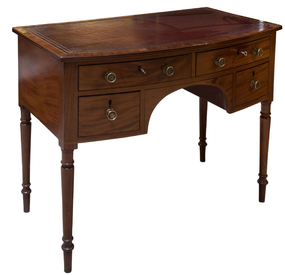 Georgian Bow fronted Ladies Writing Table