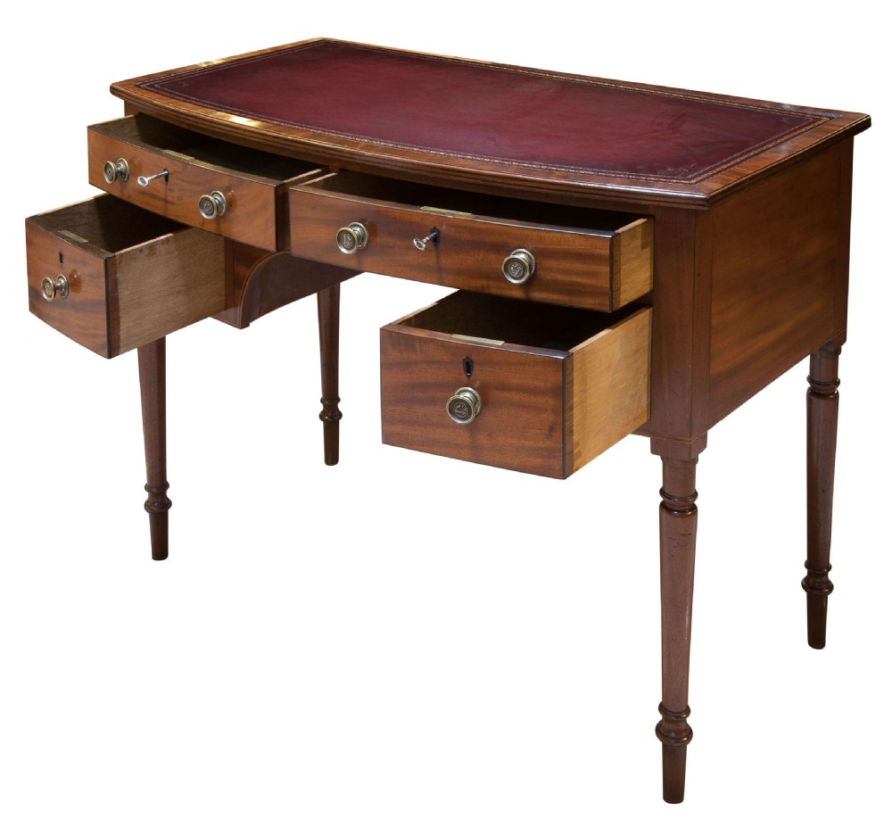 Georgian Bow fronted Ladies Writing Table View II