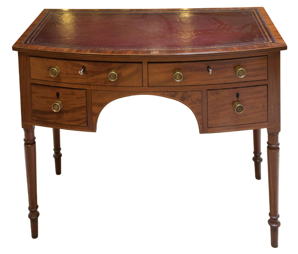Georgian Bow fronted Ladies Writing Table View III