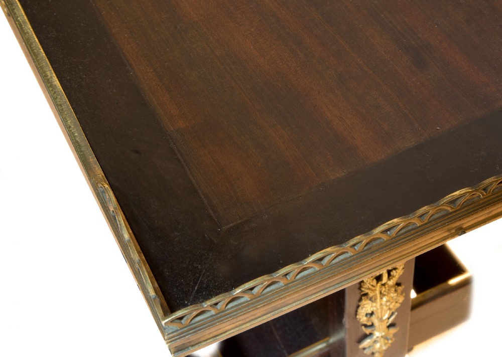 French Brass Mounted Mahogany Work Table View V