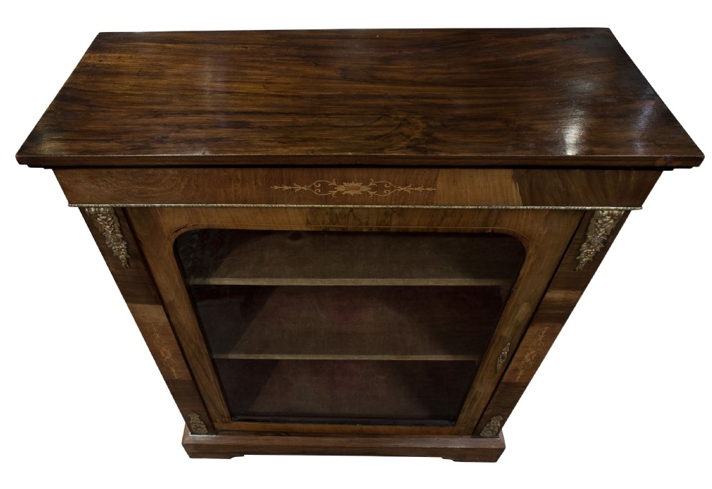 Walnut Pier Cabinet with Ormolu View V
