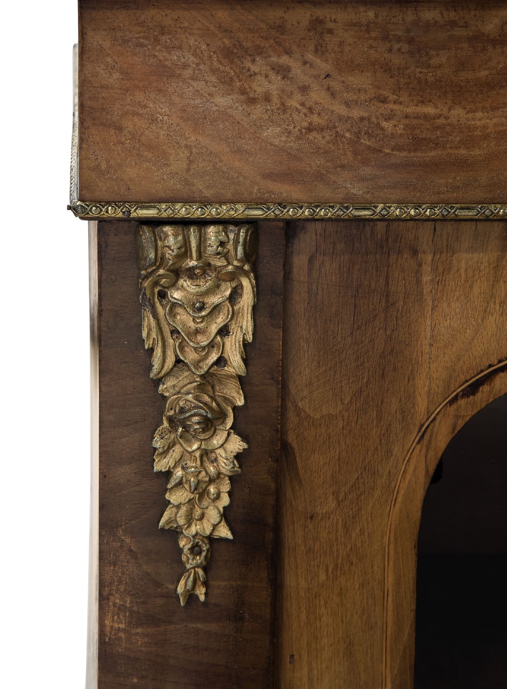 Walnut Pier Cabinet with Ormolu View VII