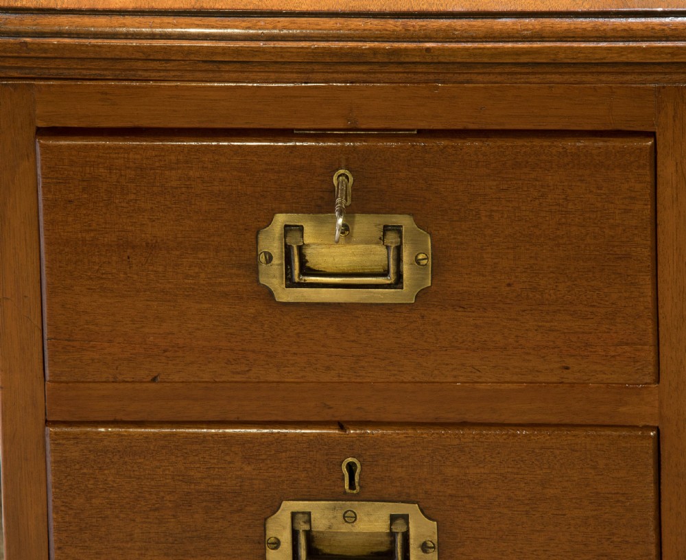 Mahogany Pedestal Desk c1930 View VI