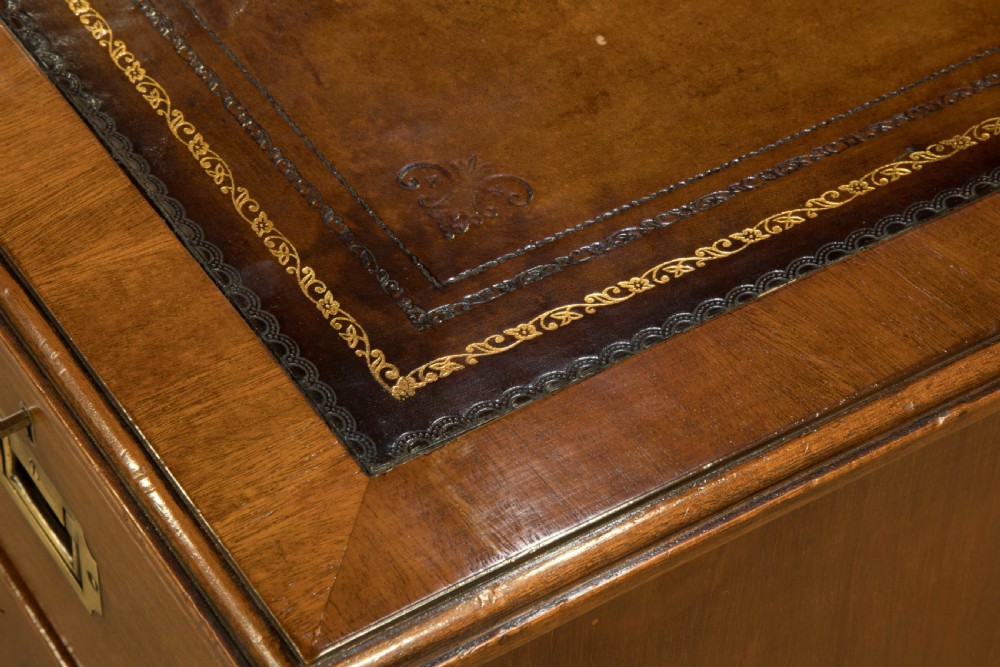Mahogany Pedestal Desk c1930 View VII