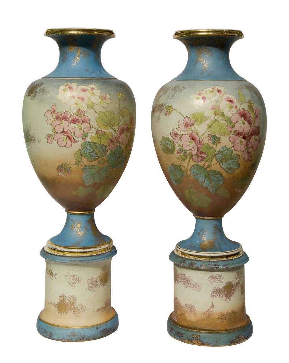 Pair of Large French Porcelain Vases circa1900