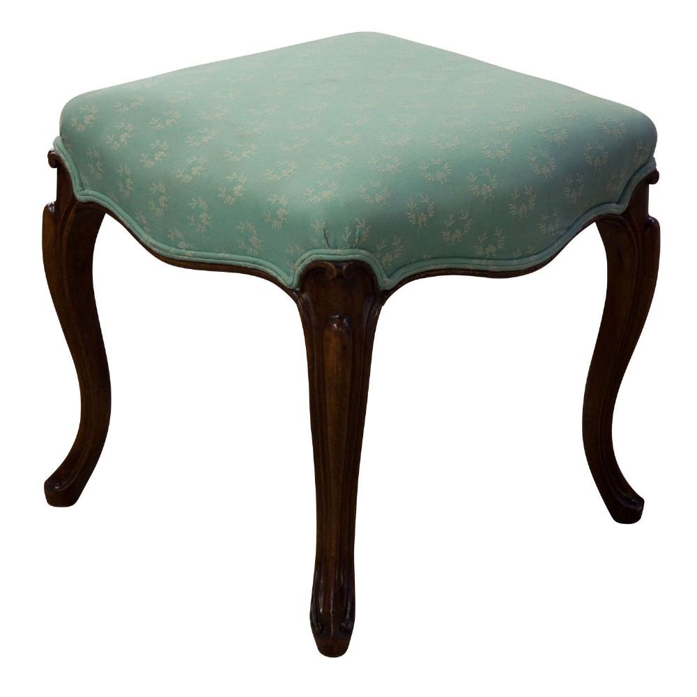 Mahogany Dressing Table Stool 19thc