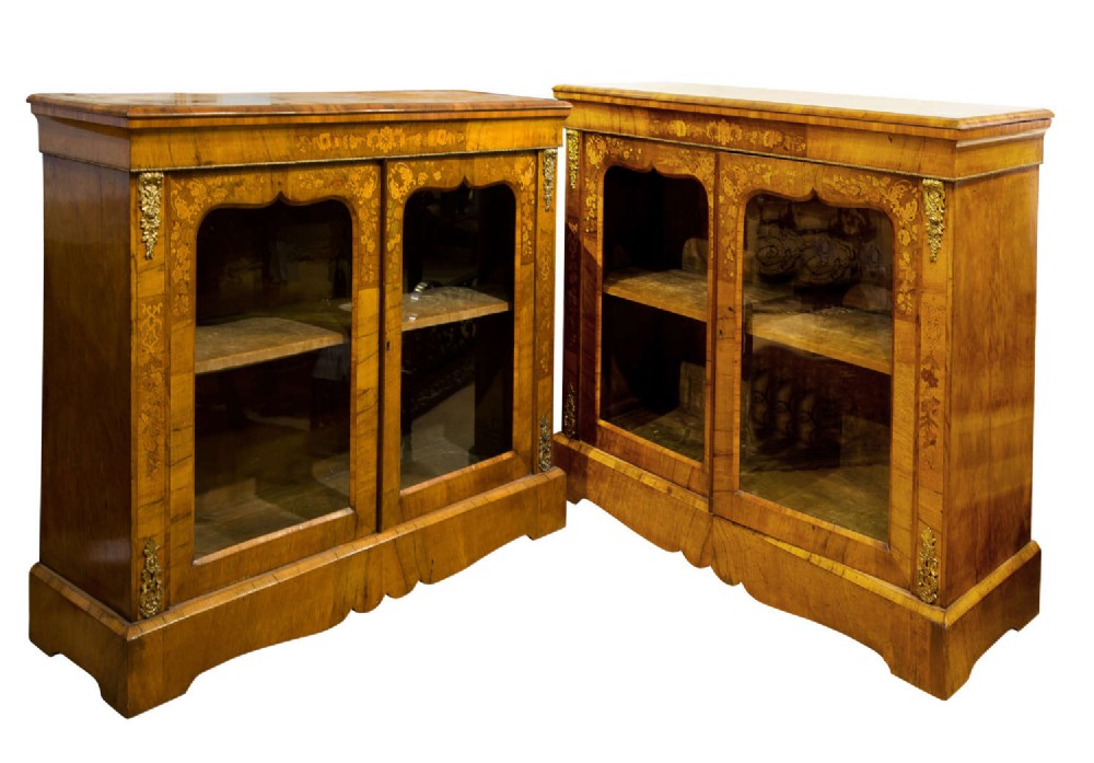 A superb pair of English Pier Cabinets